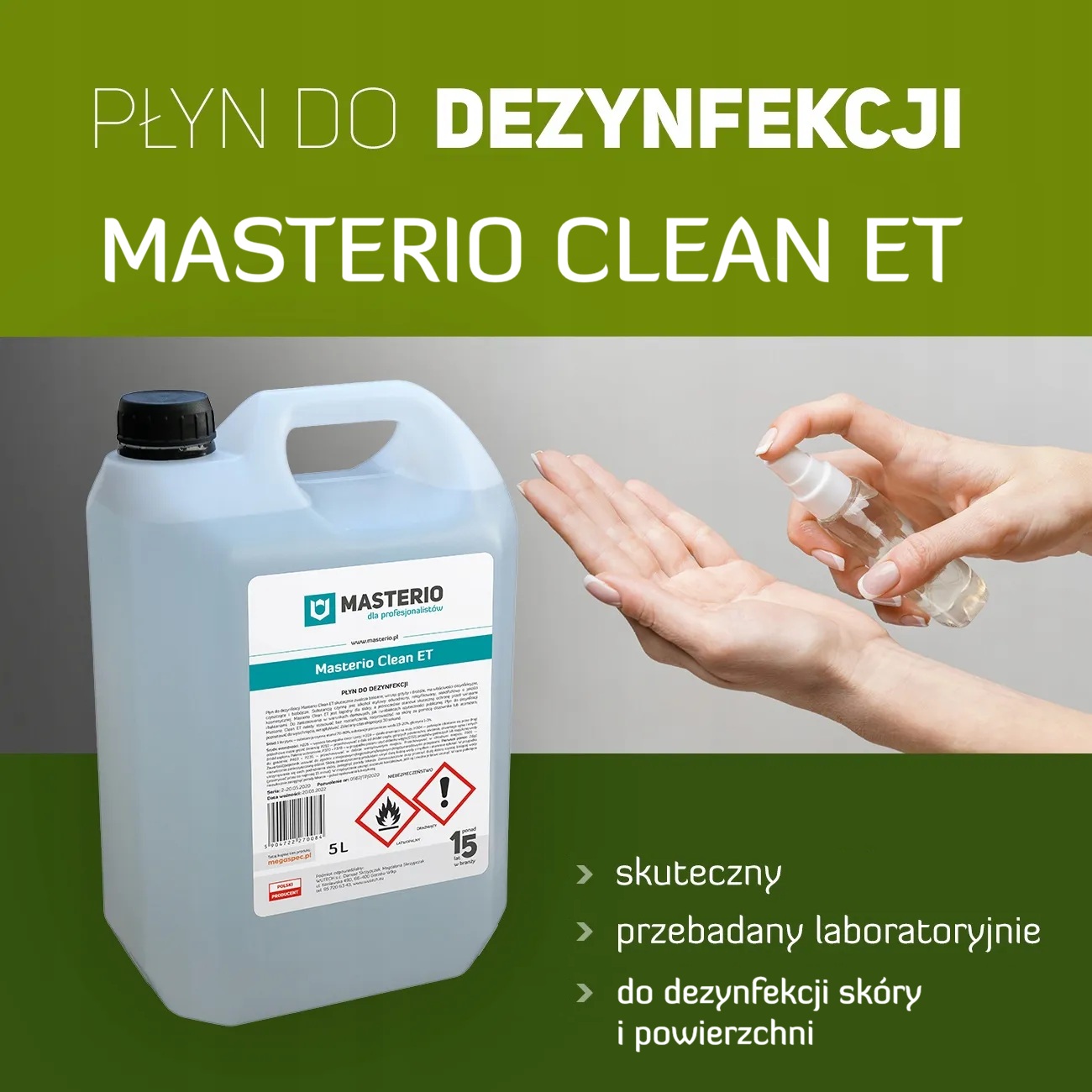 Sprawdzony płyn do dezynfekcji