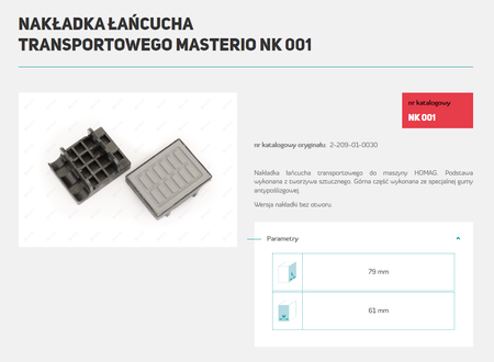 MASTERIO NAKŁADKA NK 001