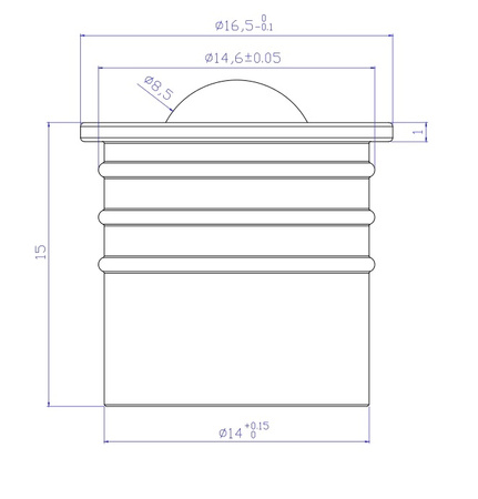 MASTERIO ROLKA POSUWU RDP010 14 X 10 MM