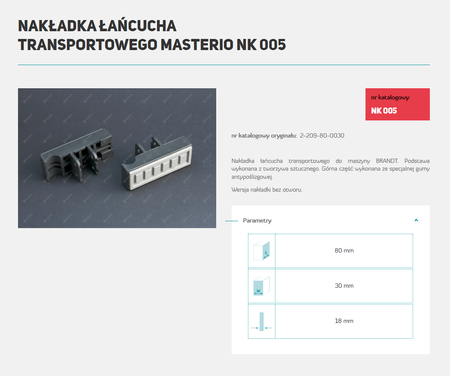 MASTERIO NAKŁADKA NK 005