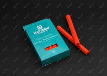 MASTERIO KREDA FLUORESCENCYJNA RED KRR002 12 SZT