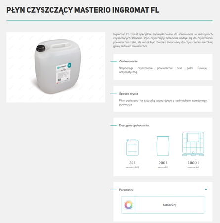 MASTERIO PŁYN CZYSZCZĄCY FL OP. 30L
